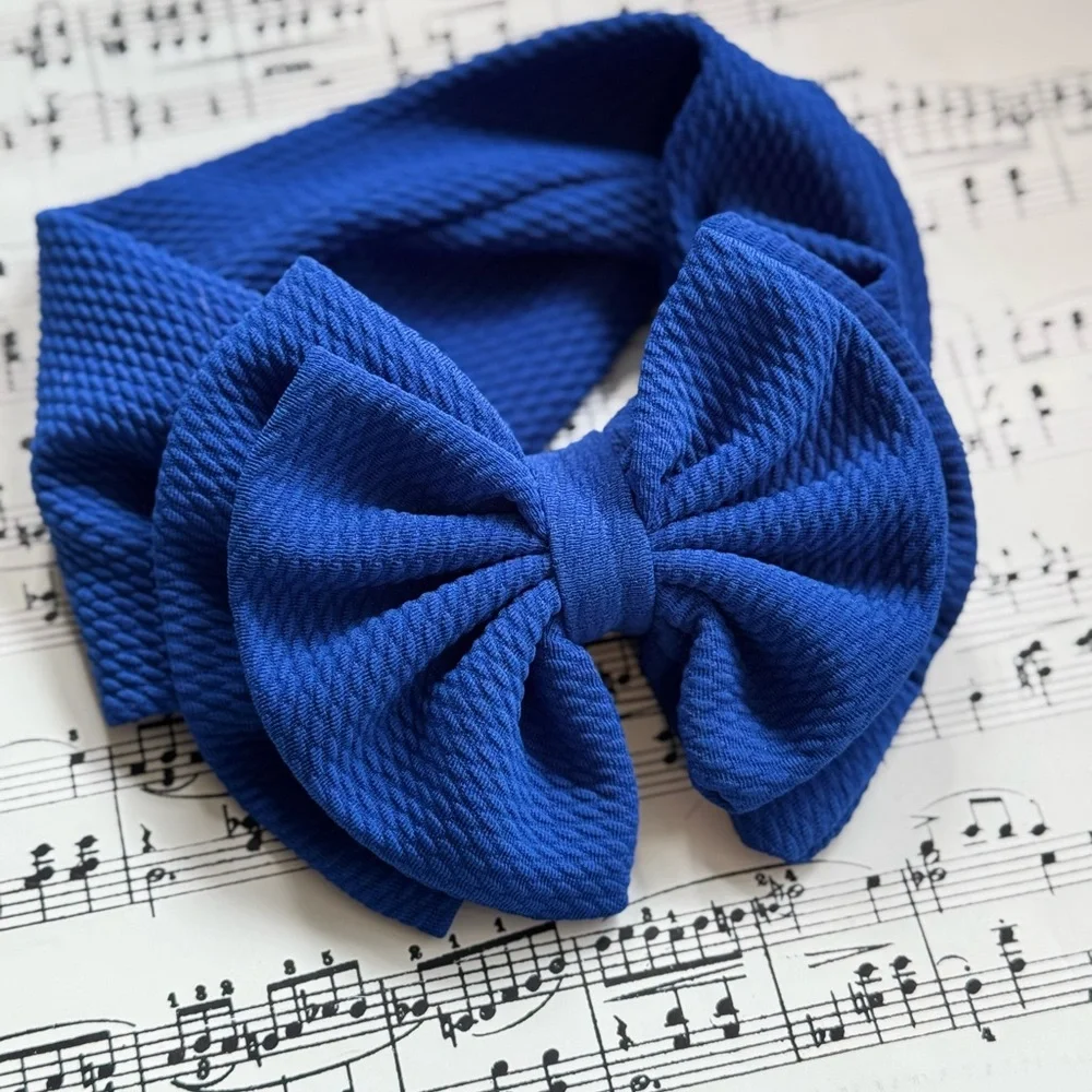 Soft and Stretchy Blue Headband for Newborns to 4 Years